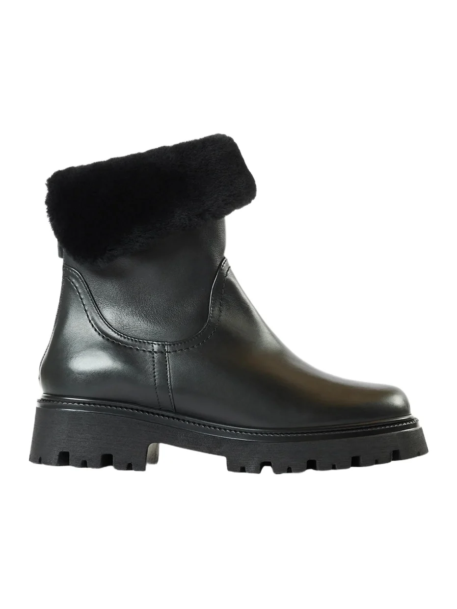 Aquatalia Women's Mimi 40MM Shearling-Trimmed Leather Boots