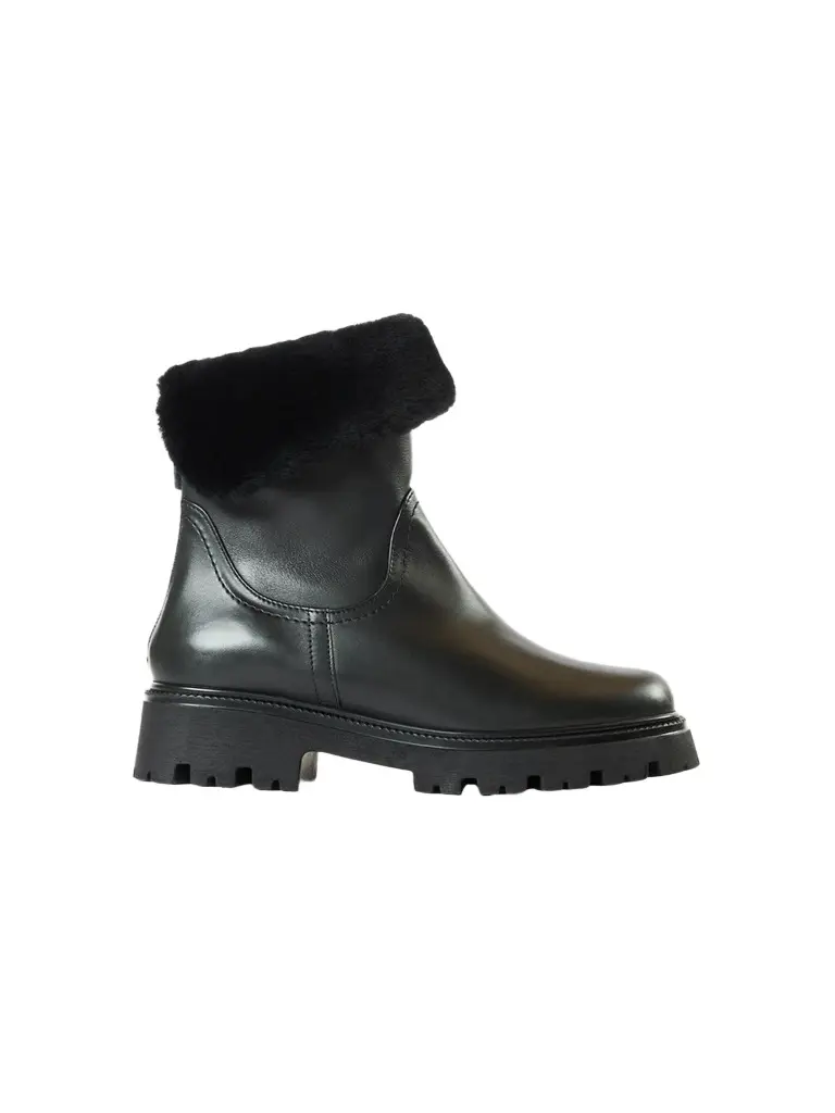 Aquatalia Women's Mimi 40MM Shearling-Trimmed Leather Boots
