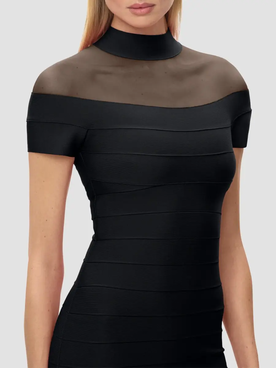 Hervé Léger Women's Bisous Bandage Mini Dress | Thumbnail 5 Hervé Léger Women's Bisous Bandage Mini Dress | Thumbnail 5