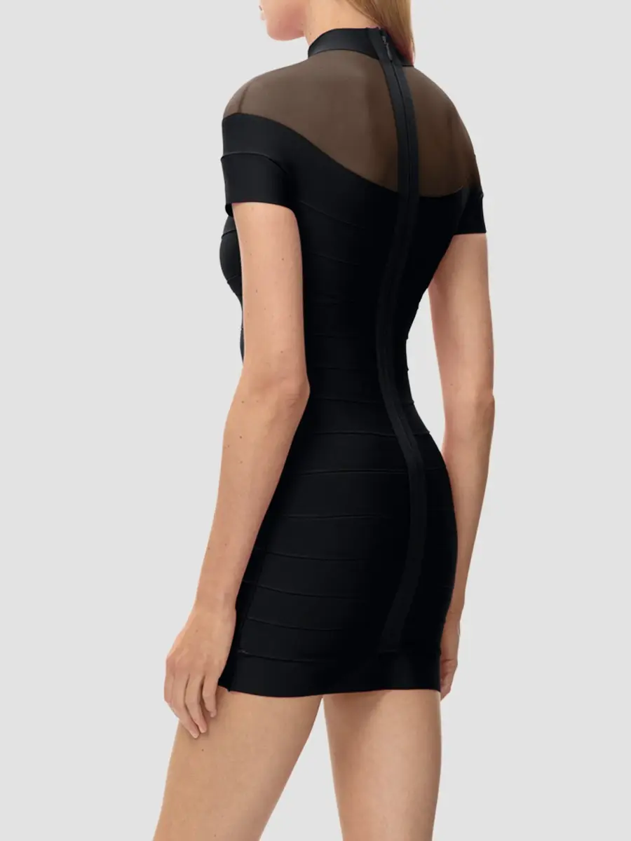 Hervé Léger Women's Bisous Bandage Mini Dress | Thumbnail 7 Hervé Léger Women's Bisous Bandage Mini Dress | Thumbnail 7