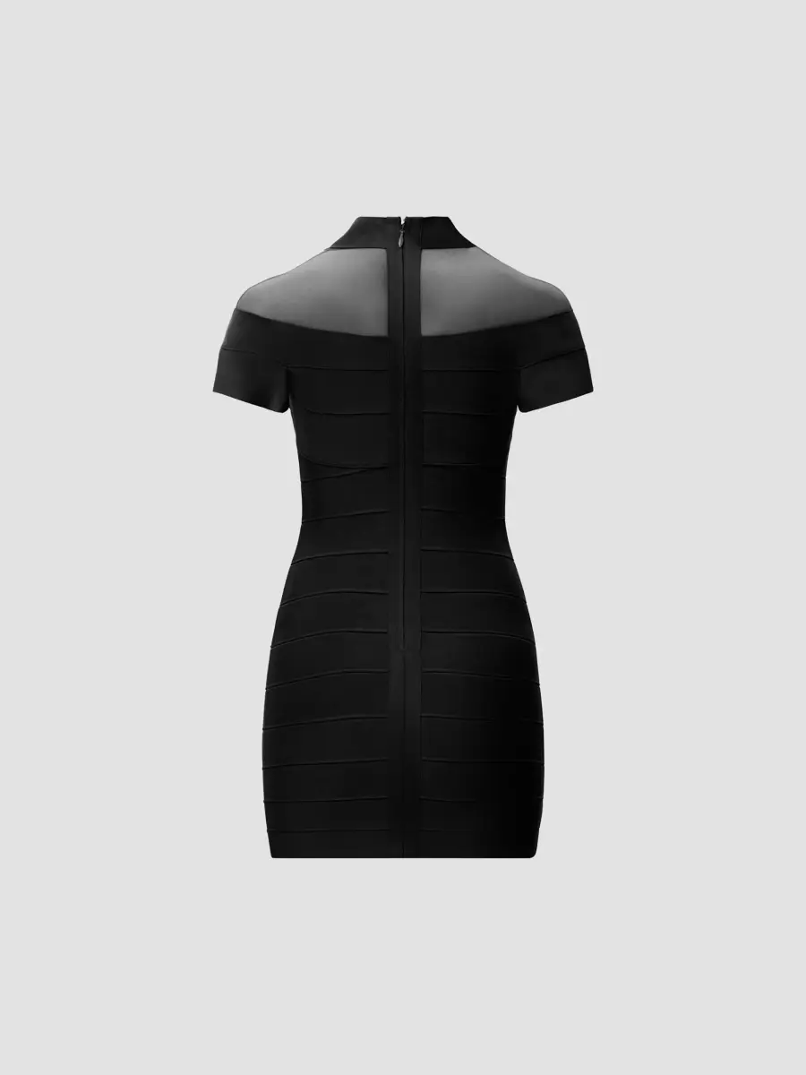 Hervé Léger Women's Bisous Bandage Mini Dress | Thumbnail 8 Hervé Léger Women's Bisous Bandage Mini Dress | Thumbnail 8