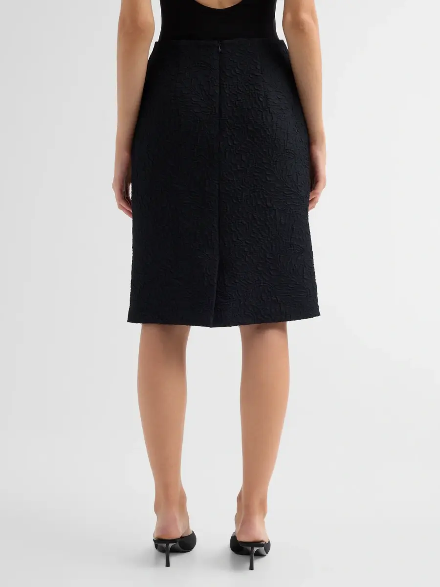 Teri Jon by Rickie Freeman Women's Jacquard Knee-Length Skirt | Thumbnail 3 Teri Jon by Rickie Freeman Women's Jacquard Knee-Length Skirt | Thumbnail 3