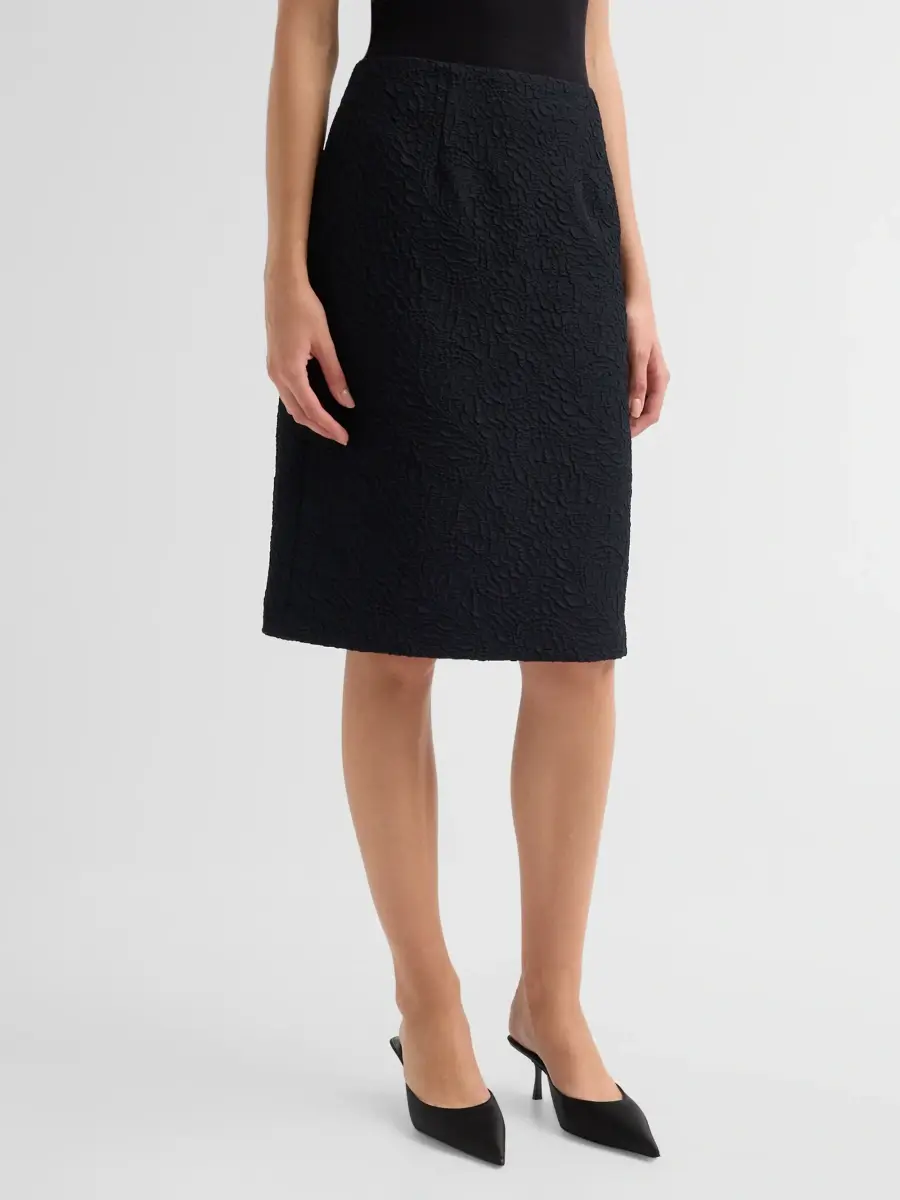 Teri Jon by Rickie Freeman Women's Jacquard Knee-Length Skirt | Thumbnail 4 Teri Jon by Rickie Freeman Women's Jacquard Knee-Length Skirt | Thumbnail 4