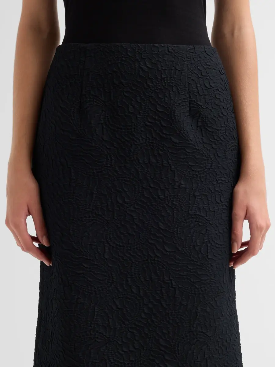 Teri Jon by Rickie Freeman Women's Jacquard Knee-Length Skirt | Thumbnail 5 Teri Jon by Rickie Freeman Women's Jacquard Knee-Length Skirt | Thumbnail 5