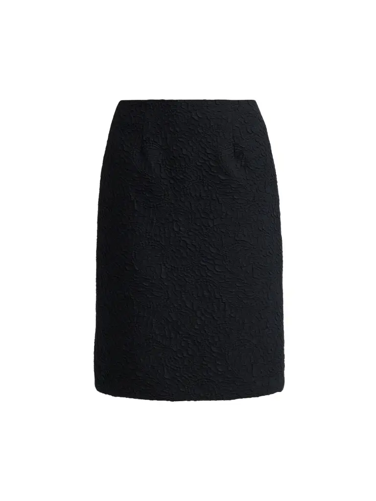 Teri Jon by Rickie Freeman Women's Jacquard Knee-Length Skirt