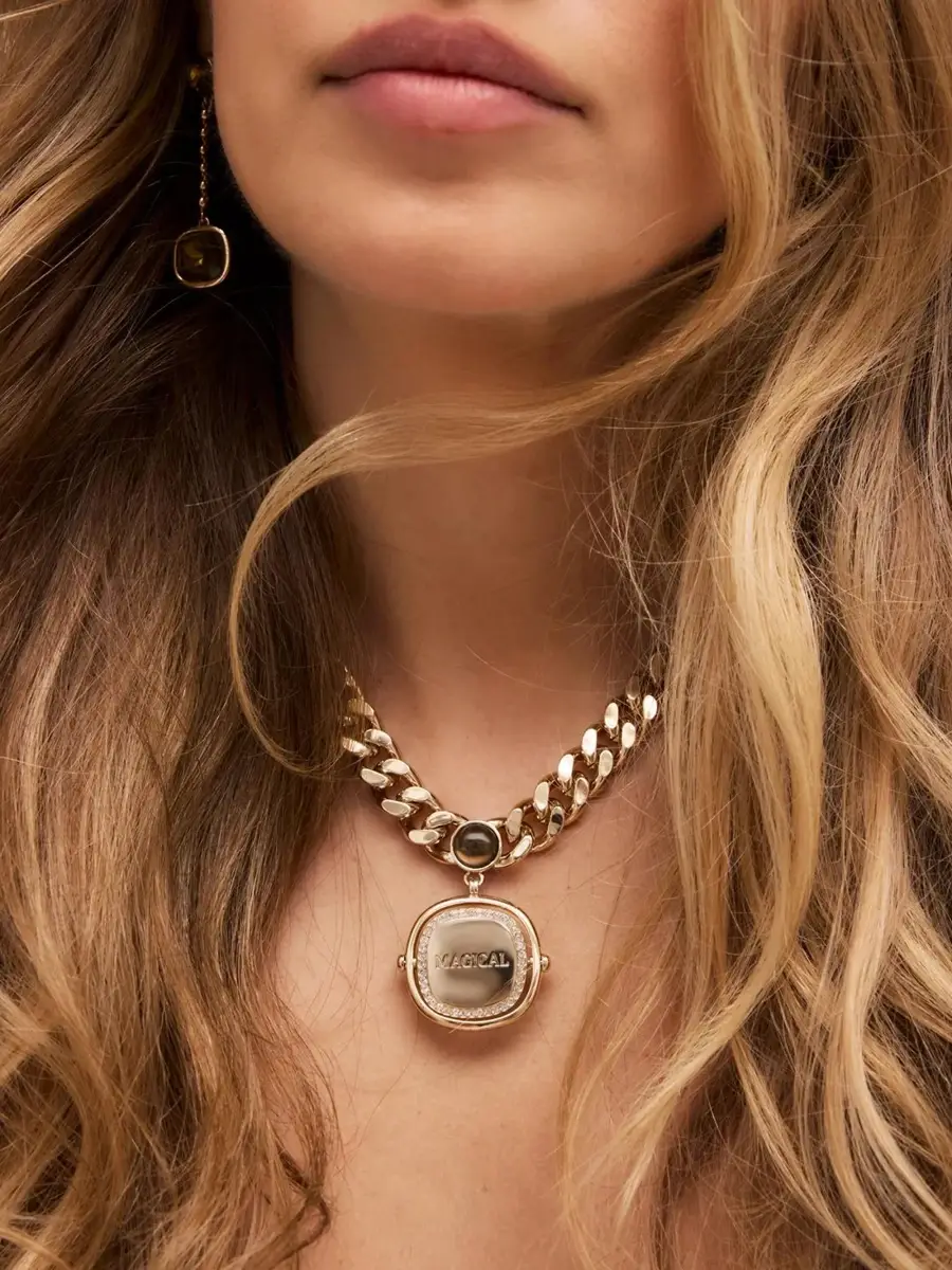 Ramy Brook Women's Siena Goldtone, Glass Crystal & Resin Cabochon Pendant Necklace | Thumbnail 5 Ramy Brook Women's Siena Goldtone, Glass Crystal & Resin Cabochon Pendant Necklace | Thumbnail 5
