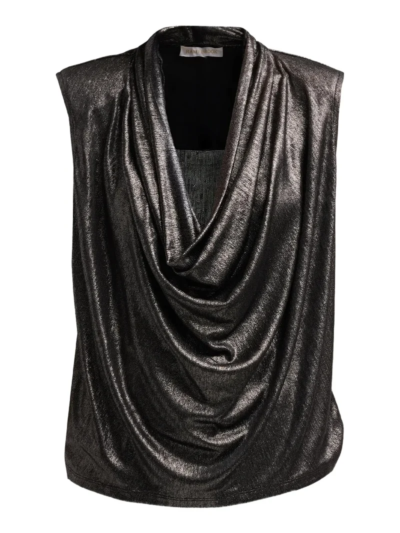 Women's Camila Metallic Drape Top Women's Camila Metallic Drape Top