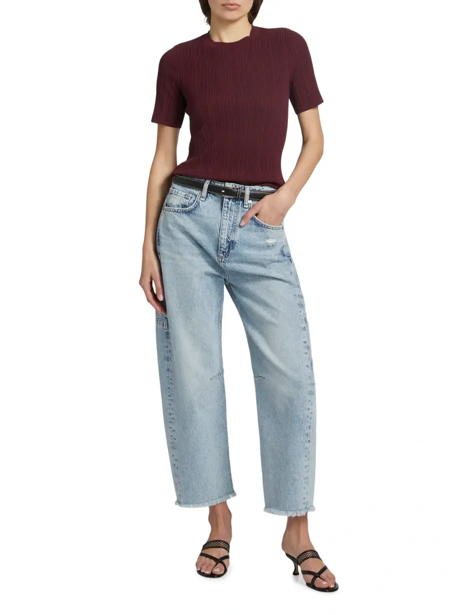 rag & bone Women's Charlie High-Rise Barrel Jeans | Thumbnail 2 rag & bone Women's Charlie High-Rise Barrel Jeans | Thumbnail 2