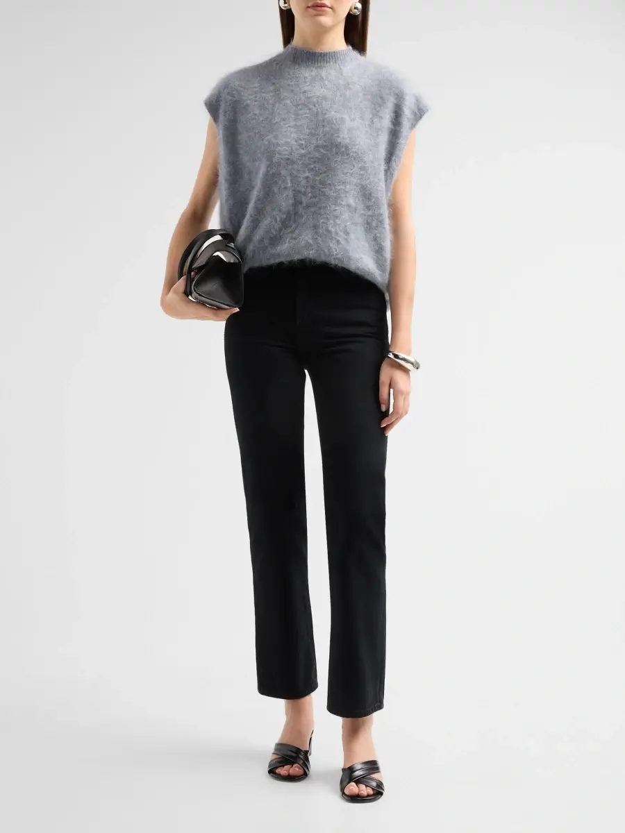 rag & bone Women's Jada Brushed Cashmere Mock-Neck Vest | Thumbnail 2 rag & bone Women's Jada Brushed Cashmere Mock-Neck Vest | Thumbnail 2