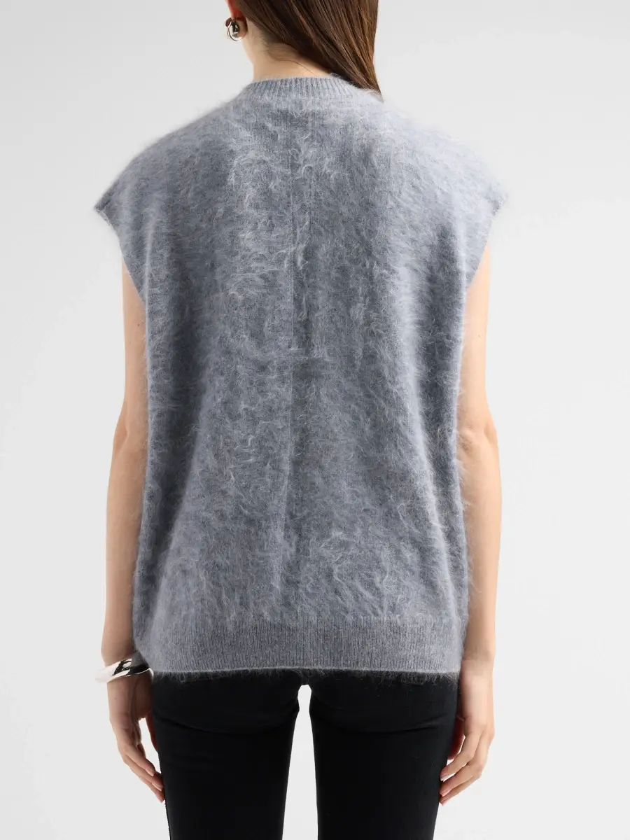 rag & bone Women's Jada Brushed Cashmere Mock-Neck Vest | Thumbnail 3 rag & bone Women's Jada Brushed Cashmere Mock-Neck Vest | Thumbnail 3