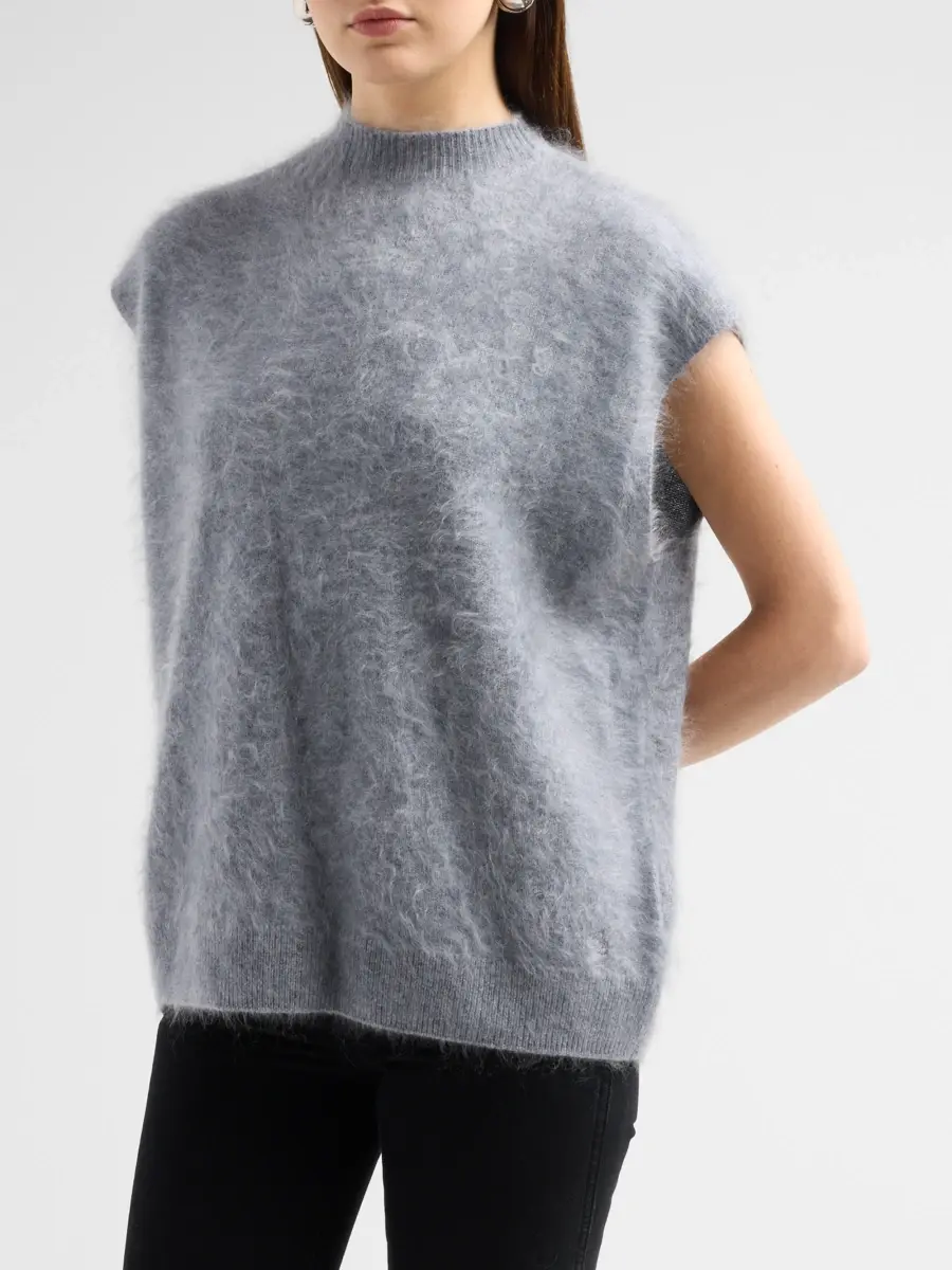 rag & bone Women's Jada Brushed Cashmere Mock-Neck Vest | Thumbnail 4 rag & bone Women's Jada Brushed Cashmere Mock-Neck Vest | Thumbnail 4