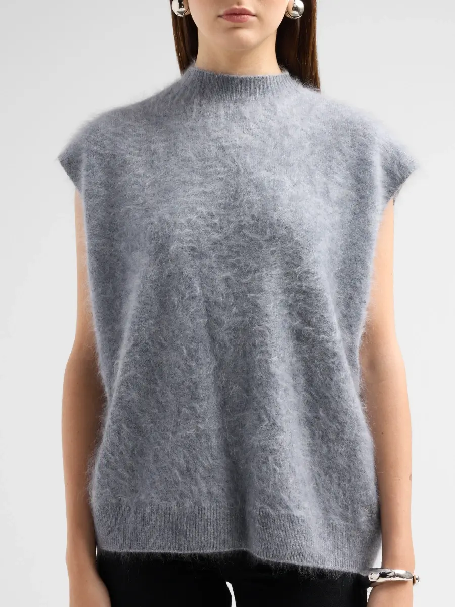 rag & bone Women's Jada Brushed Cashmere Mock-Neck Vest | Thumbnail 5 rag & bone Women's Jada Brushed Cashmere Mock-Neck Vest | Thumbnail 5