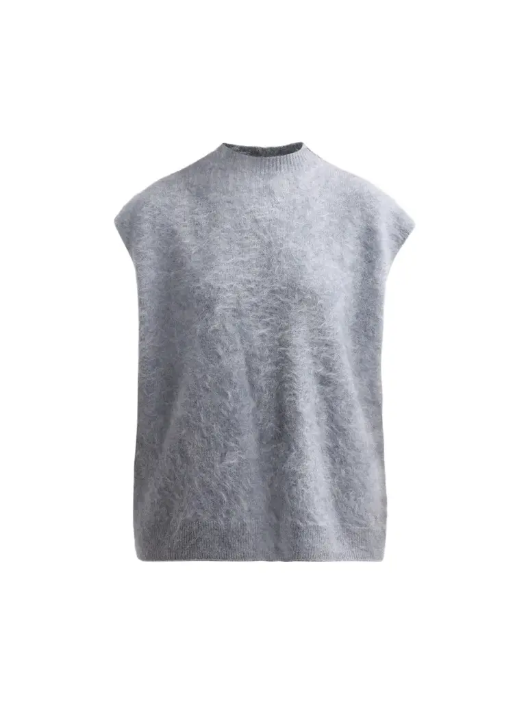 rag & bone Women's Jada Brushed Cashmere Mock-Neck Vest