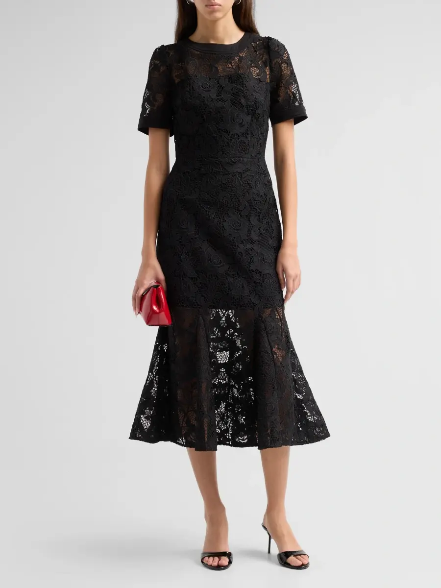Milly Women's Ailany Lace Midi Dress | Thumbnail 2 Milly Women's Ailany Lace Midi Dress | Thumbnail 2