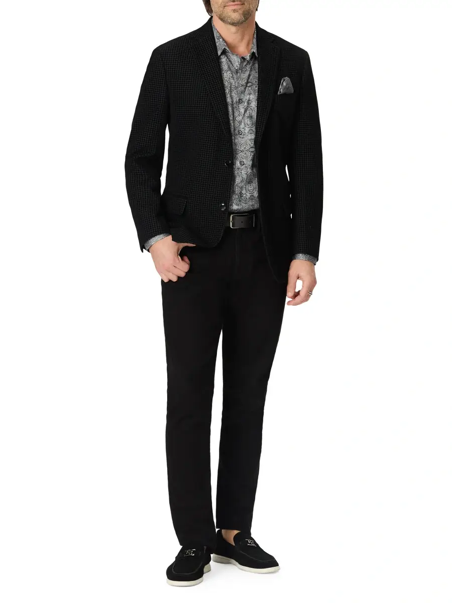Robert Graham Men's Somerton Houndstooth Velvet Sport Coat | Thumbnail 2
