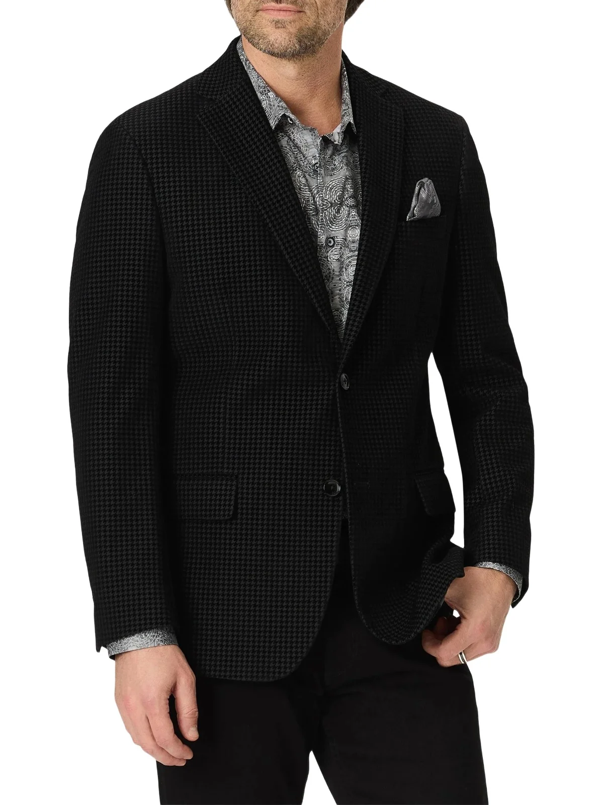 Men's Somerton Houndstooth Velvet Sport Coat Men's Somerton Houndstooth Velvet Sport Coat