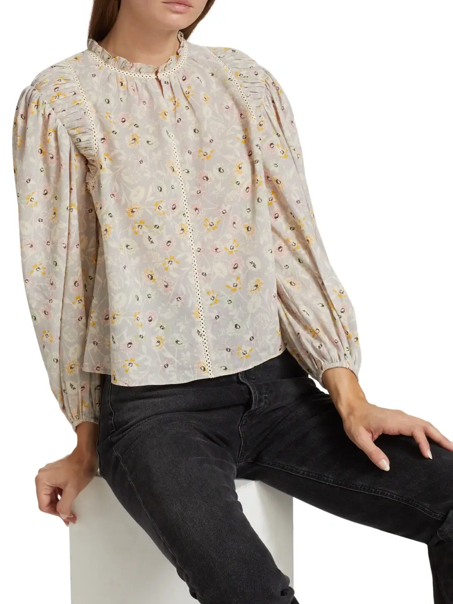 the westside Women's Delaney Lace-Detail Top | Thumbnail 6