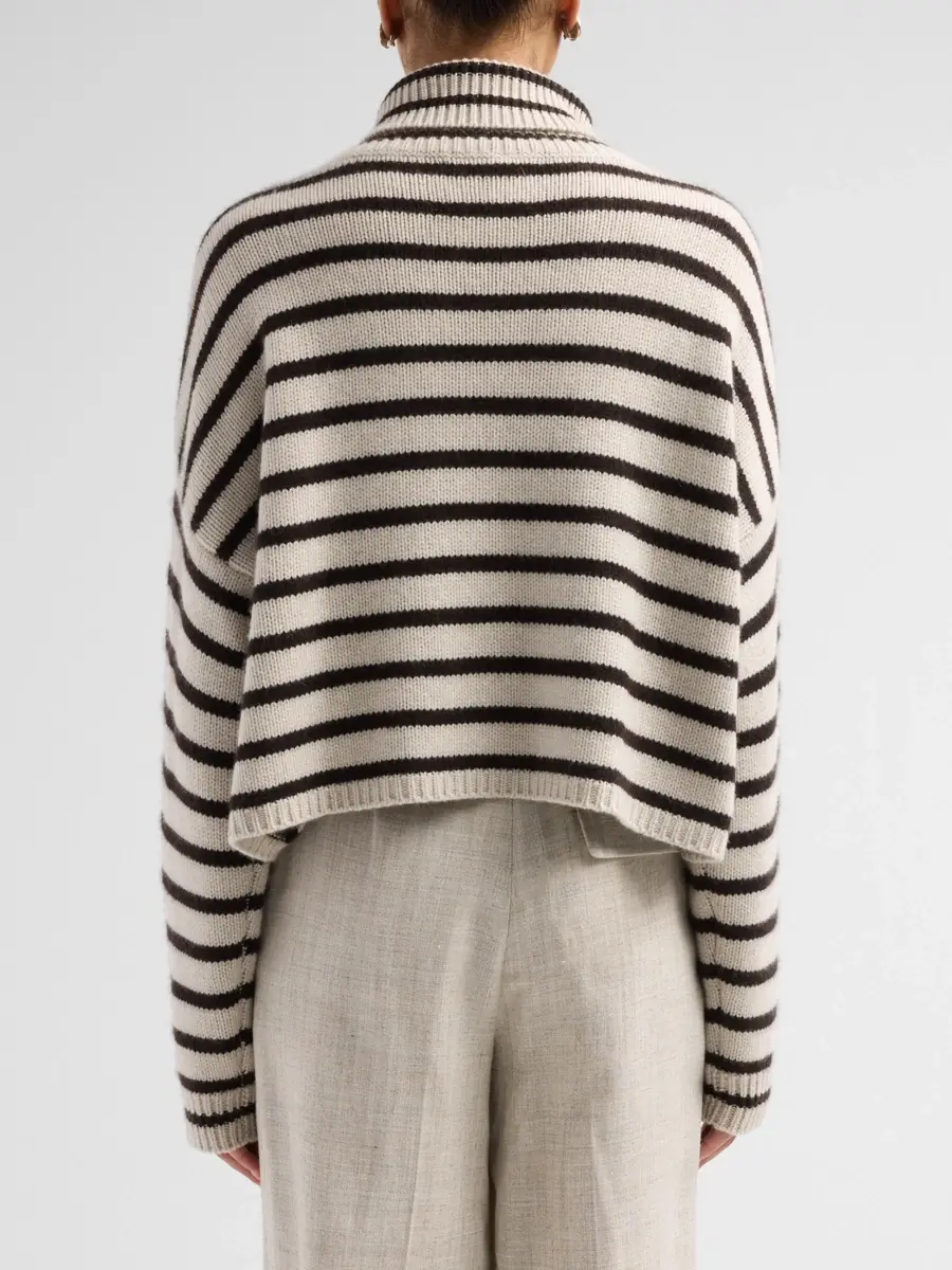 Lisa Yang Women's Zerlina Striped Cashmere Sweater | Thumbnail 3 Lisa Yang Women's Zerlina Striped Cashmere Sweater | Thumbnail 3