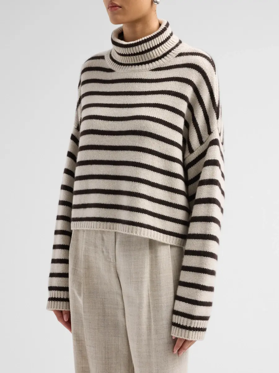 Lisa Yang Women's Zerlina Striped Cashmere Sweater | Thumbnail 4 Lisa Yang Women's Zerlina Striped Cashmere Sweater | Thumbnail 4