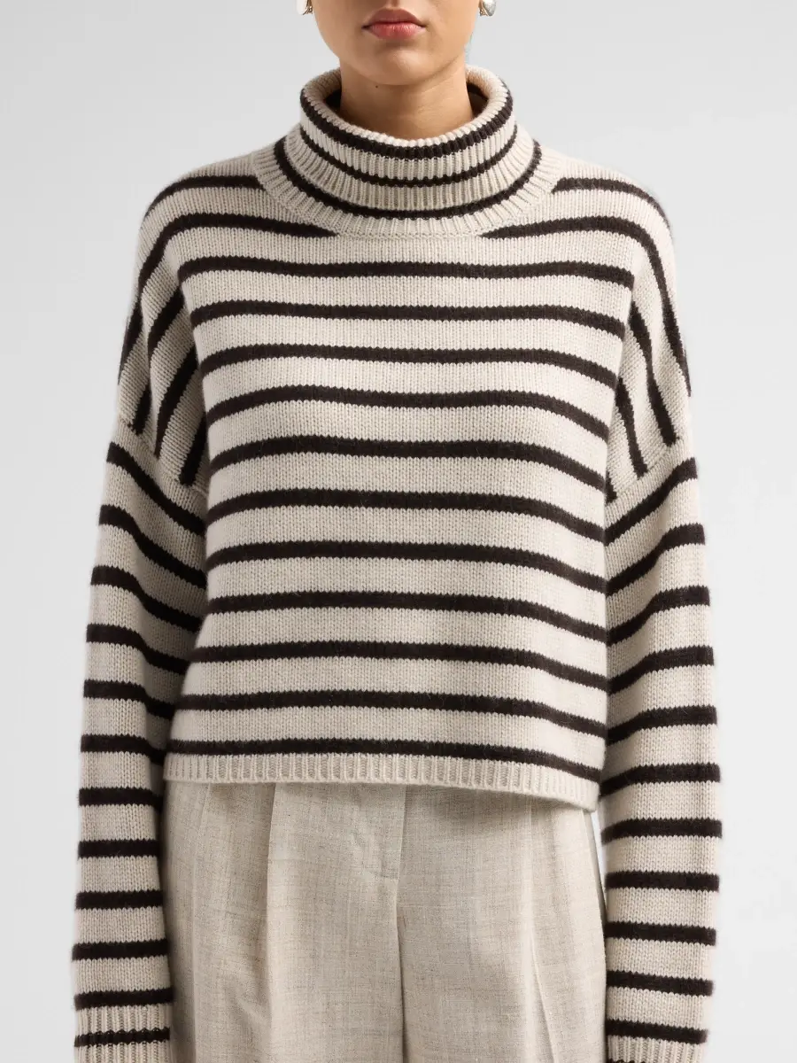 Lisa Yang Women's Zerlina Striped Cashmere Sweater | Thumbnail 5 Lisa Yang Women's Zerlina Striped Cashmere Sweater | Thumbnail 5