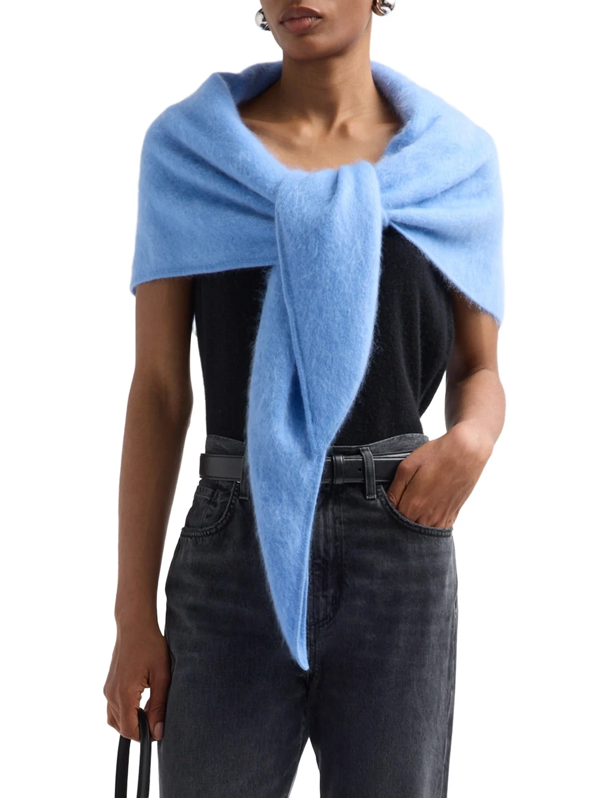 Lisa Yang Women's Brushed Cashmere Bandana Scarf