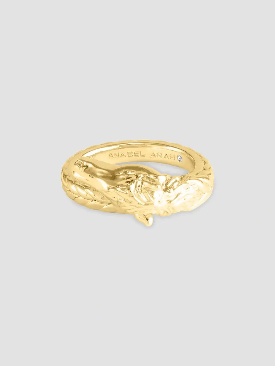 Anabel Aram Women's 18K-Gold-Plated Horse Ring | Thumbnail 2 Anabel Aram Women's 18K-Gold-Plated Horse Ring | Thumbnail 2