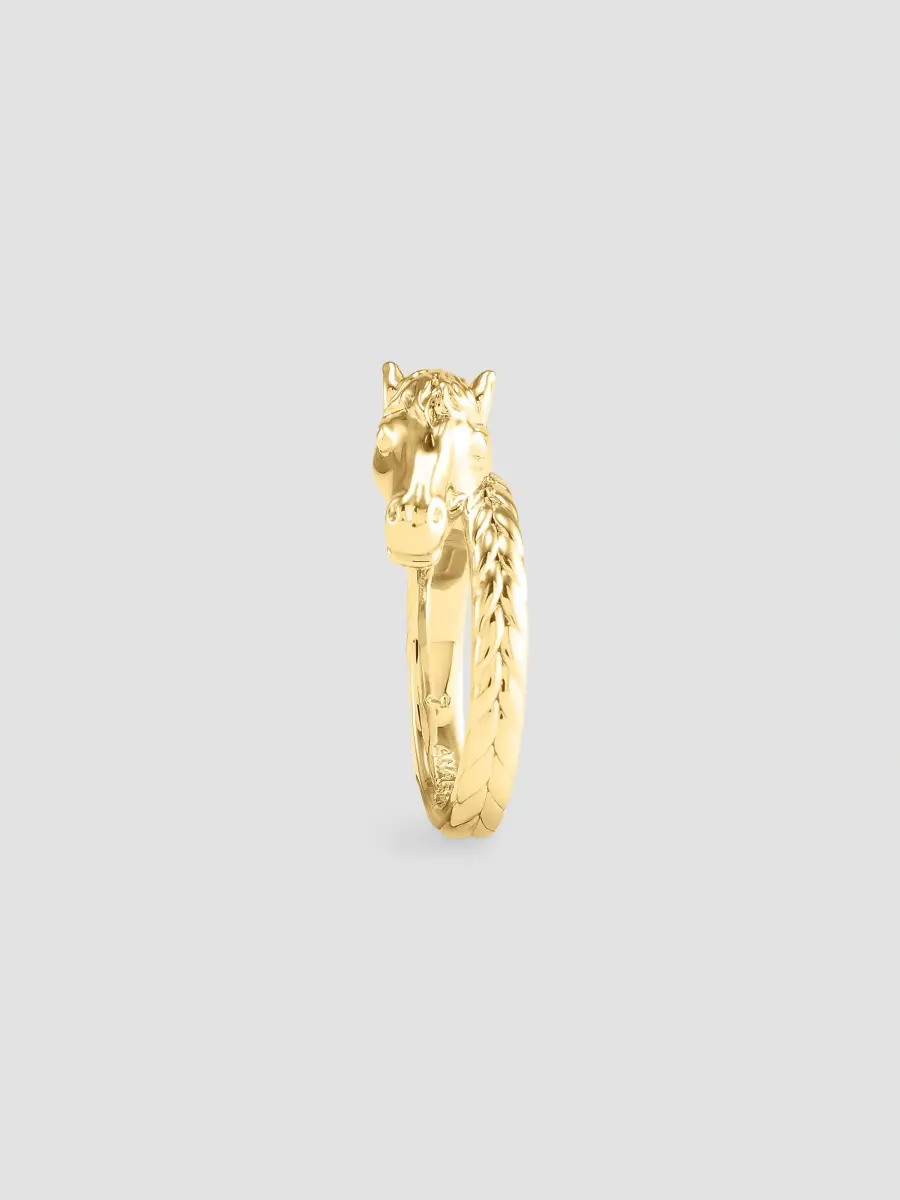 Anabel Aram Women's 18K-Gold-Plated Horse Ring | Thumbnail 4 Anabel Aram Women's 18K-Gold-Plated Horse Ring | Thumbnail 4