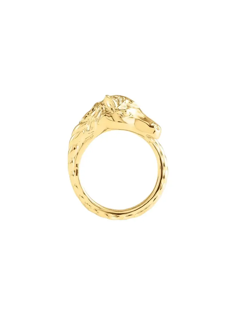 Anabel Aram Women's 18K-Gold-Plated Horse Ring