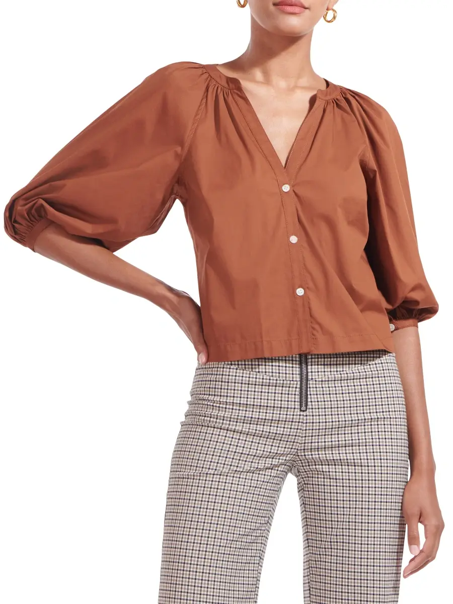 Staud Women's Dill Poplin Top | Thumbnail 3 Staud Women's Dill Poplin Top | Thumbnail 3