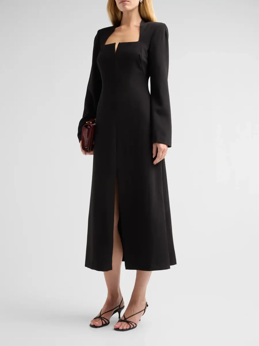 BLACK HALO Women's Nymeria Midi Dress | Thumbnail 4 BLACK HALO Women's Nymeria Midi Dress | Thumbnail 4