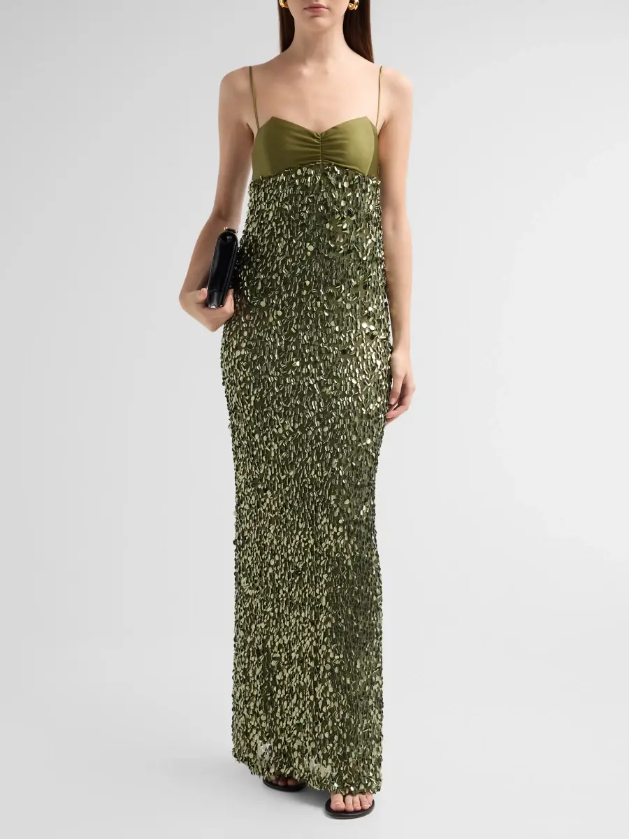 BLACK HALO Women's Berri Jersey Sequined Maxi Dress | Thumbnail 2 BLACK HALO Women's Berri Jersey Sequined Maxi Dress | Thumbnail 2