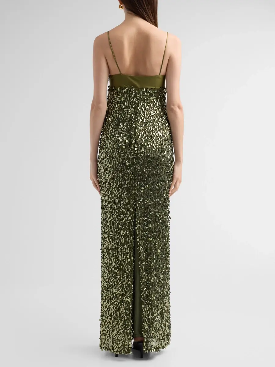 BLACK HALO Women's Berri Jersey Sequined Maxi Dress | Thumbnail 3 BLACK HALO Women's Berri Jersey Sequined Maxi Dress | Thumbnail 3
