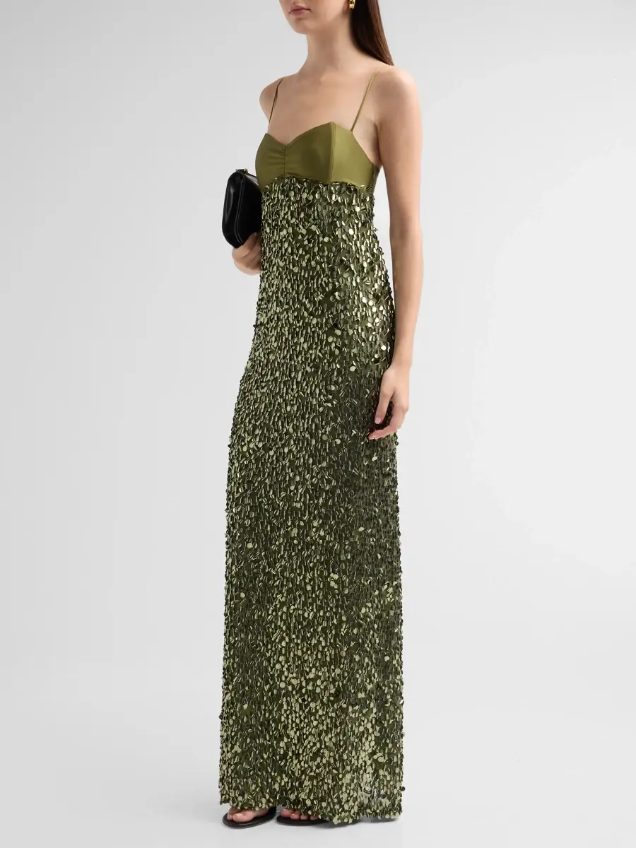 BLACK HALO Women's Berri Jersey Sequined Maxi Dress | Thumbnail 4 BLACK HALO Women's Berri Jersey Sequined Maxi Dress | Thumbnail 4