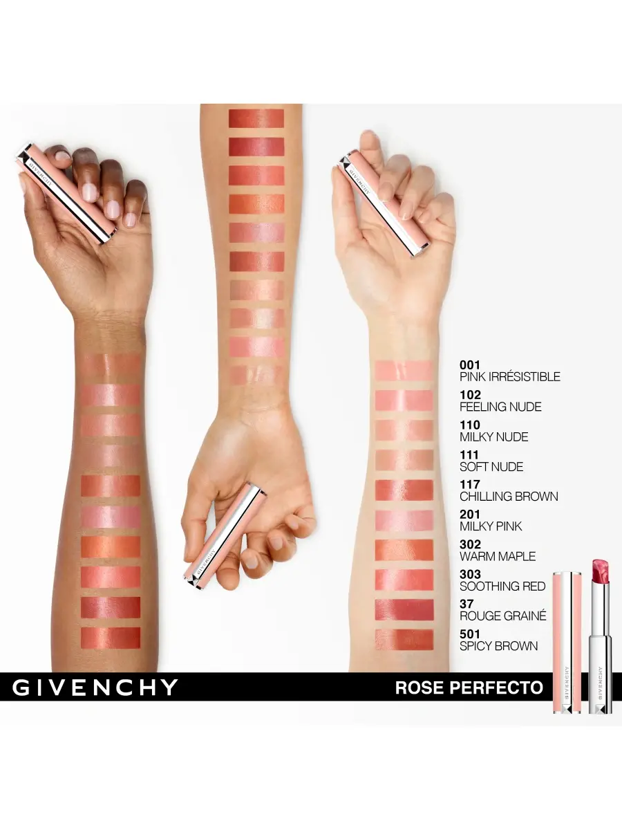 Givenchy Women's Rose Perfecto Plumping Lip Balm 24H Hydration | Thumbnail 2 Givenchy Women's Rose Perfecto Plumping Lip Balm 24H Hydration | Thumbnail 2