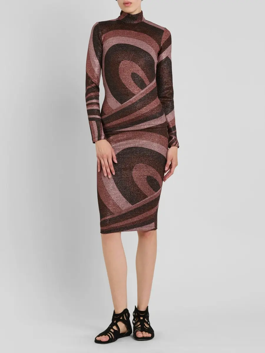 PUCCI Women's Mock Turtleneck Printed Top | Thumbnail 2 PUCCI Women's Mock Turtleneck Printed Top | Thumbnail 2
