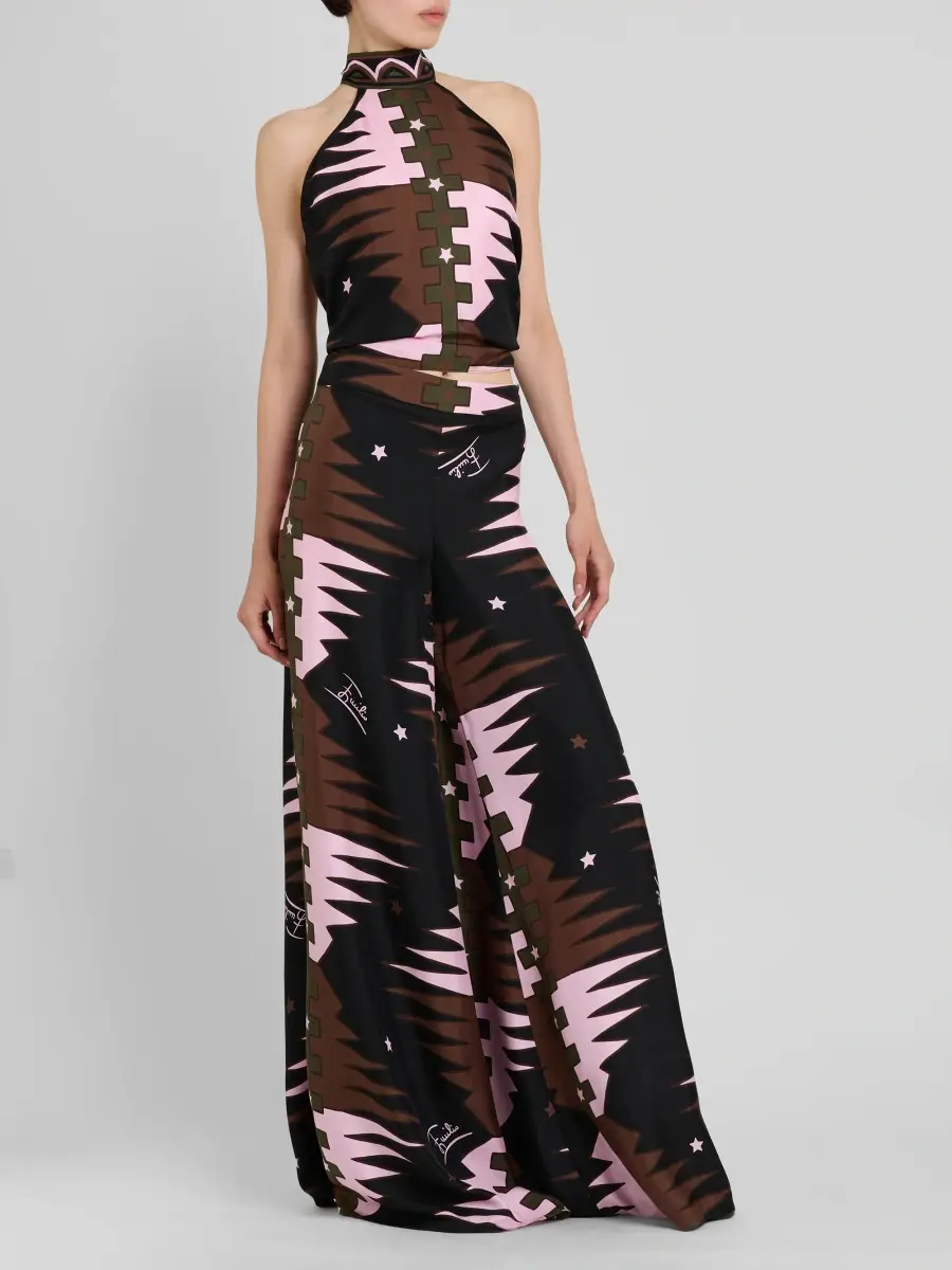 PUCCI Women's Printed Silk Twill Pants | Thumbnail 2 PUCCI Women's Printed Silk Twill Pants | Thumbnail 2