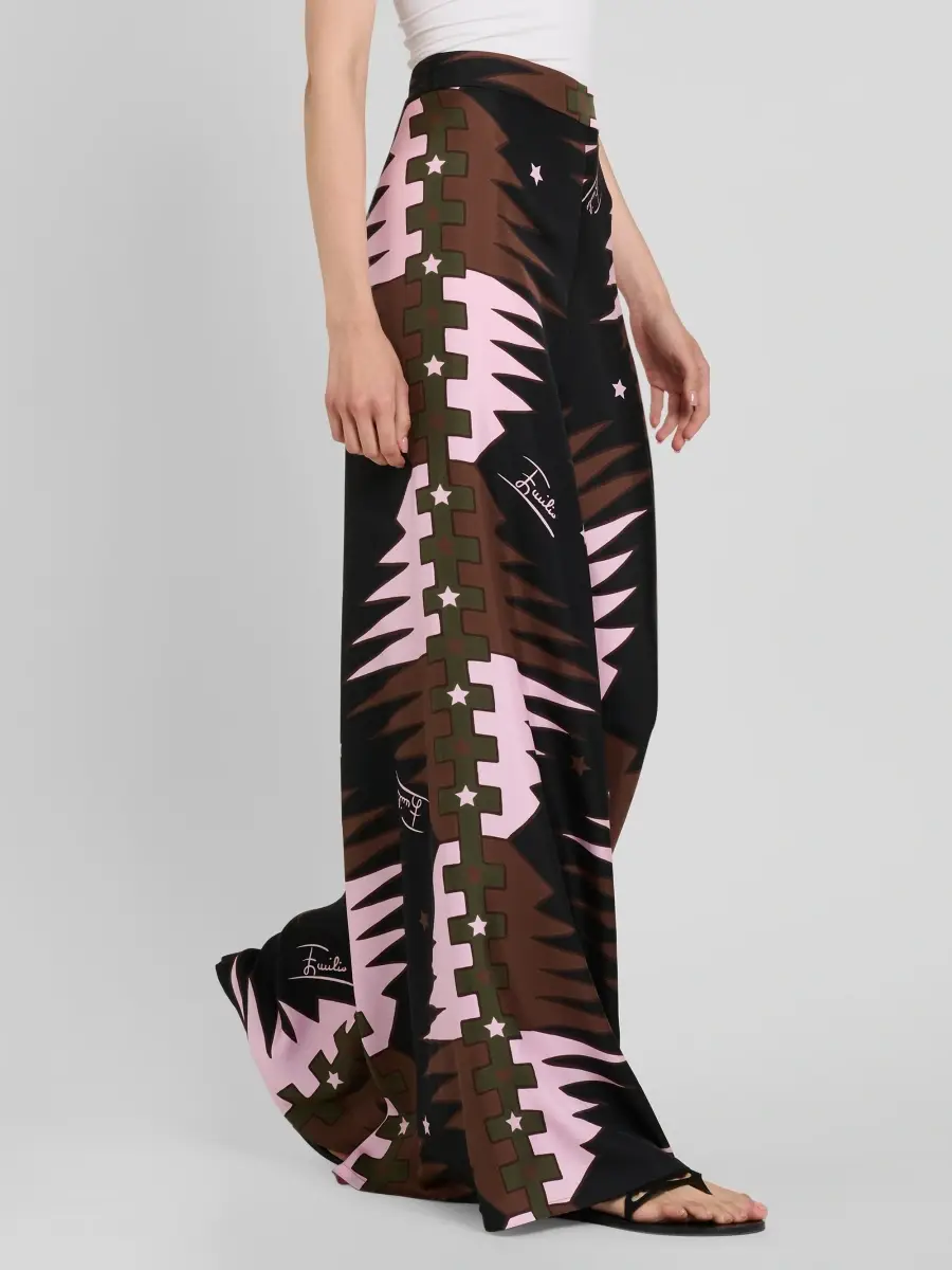 PUCCI Women's Printed Silk Twill Pants | Thumbnail 4 PUCCI Women's Printed Silk Twill Pants | Thumbnail 4