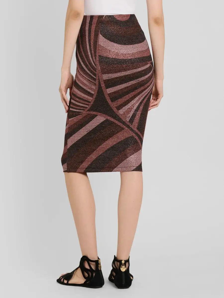 PUCCI Women's Metallic Jersey Knee-Length Skirt | Thumbnail 3 PUCCI Women's Metallic Jersey Knee-Length Skirt | Thumbnail 3