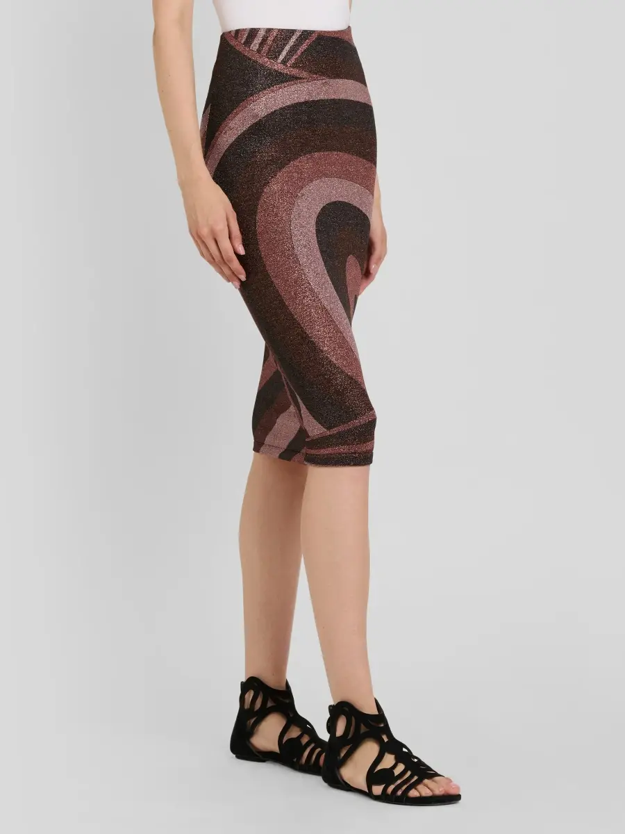 PUCCI Women's Metallic Jersey Knee-Length Skirt | Thumbnail 4 PUCCI Women's Metallic Jersey Knee-Length Skirt | Thumbnail 4