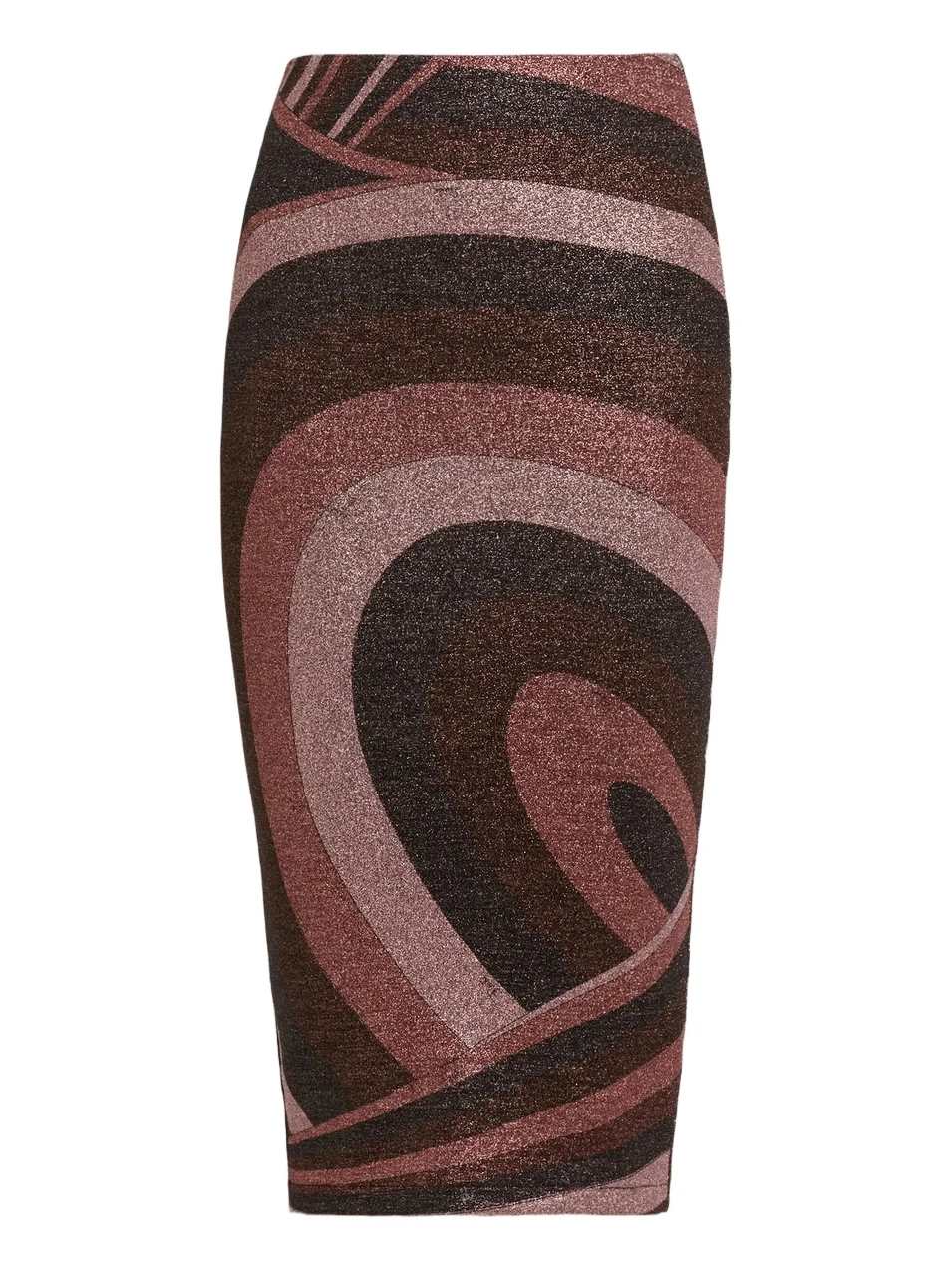 Women's Metallic Jersey Knee-Length Skirt Women's Metallic Jersey Knee-Length Skirt