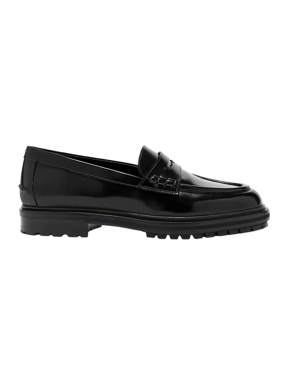 aeyde Women's Leon Polido Leather Loafers