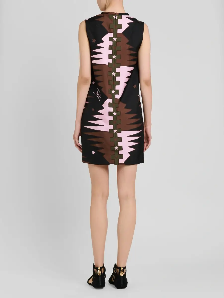 PUCCI Women's Silk Twill Shift Mini Dress | Thumbnail 3 PUCCI Women's Silk Twill Shift Mini Dress | Thumbnail 3