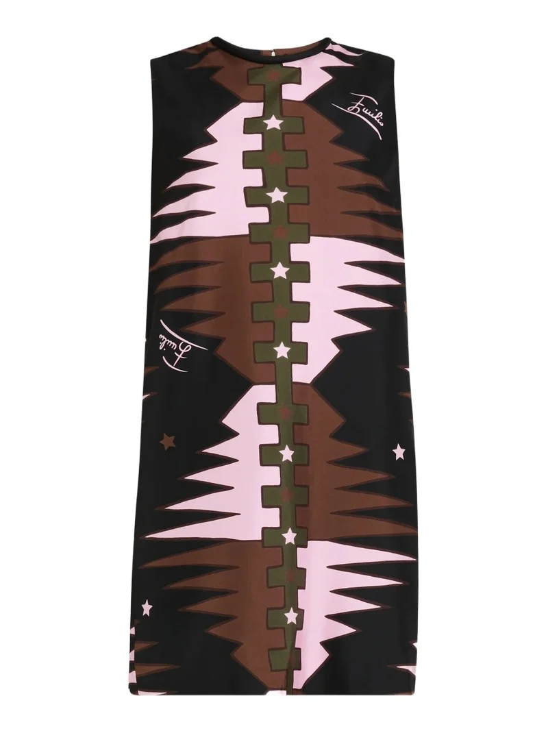 PUCCI Women's Silk Twill Shift Mini Dress