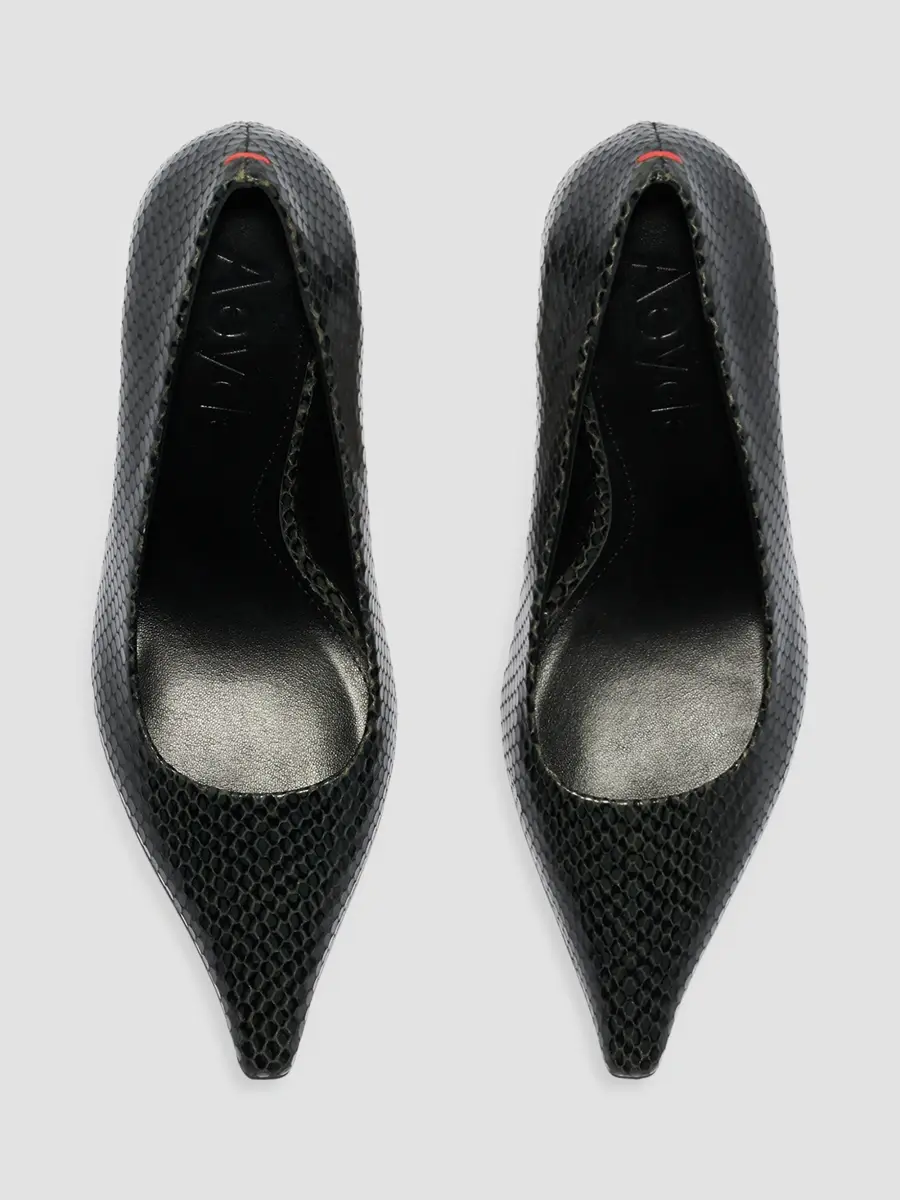 aeyde Women's Zandra 75MM Snake-Embossed Leather Pumps | Thumbnail 3 aeyde Women's Zandra 75MM Snake-Embossed Leather Pumps | Thumbnail 3