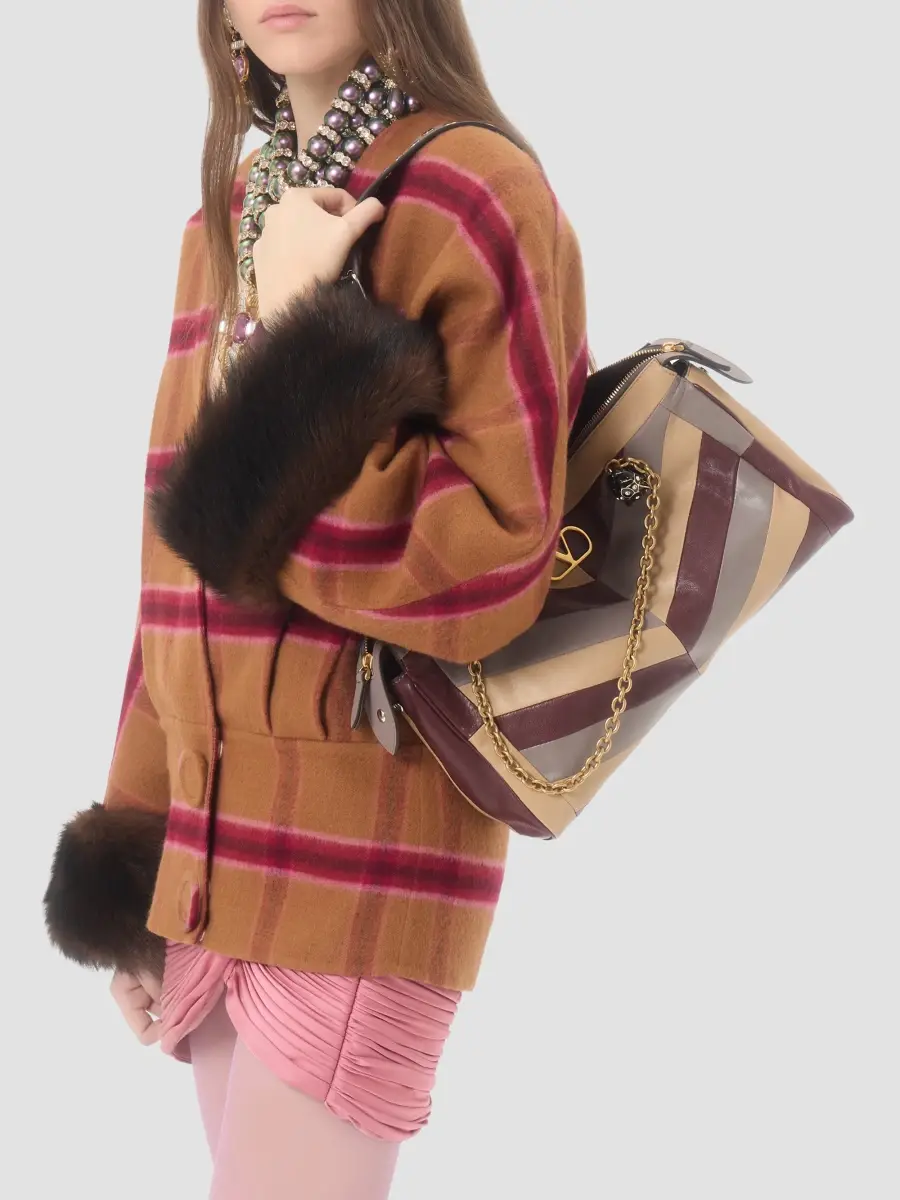 Valentino Women's Panthea Medium Shoulder Bag in Nappa - Multicolor | Thumbnail 3 Valentino Women's Panthea Medium Shoulder Bag in Nappa - Multicolor | Thumbnail 3