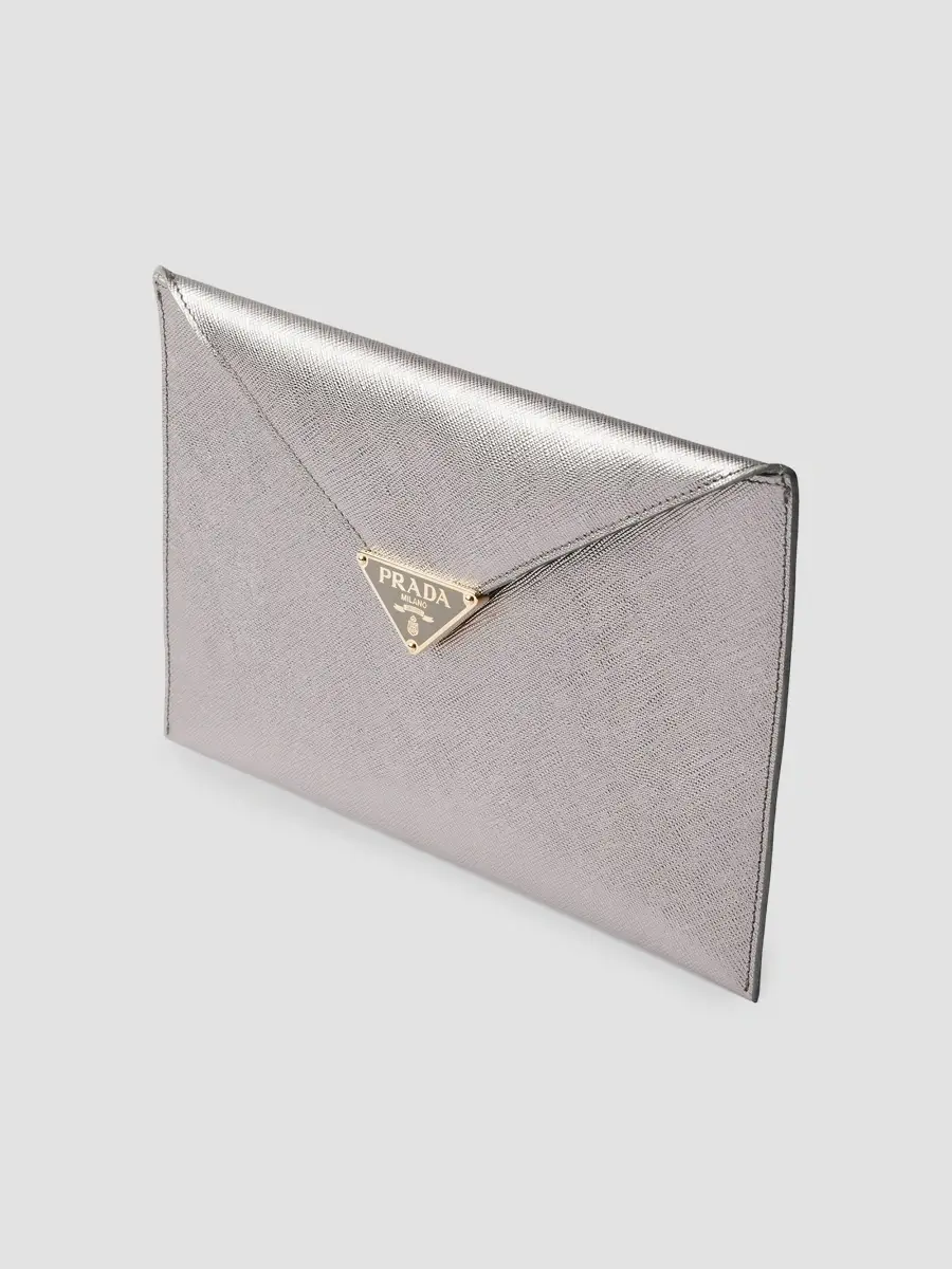 Prada Women's Saffiano Leather Envelope Clutch | Thumbnail 2 Prada Women's Saffiano Leather Envelope Clutch | Thumbnail 2