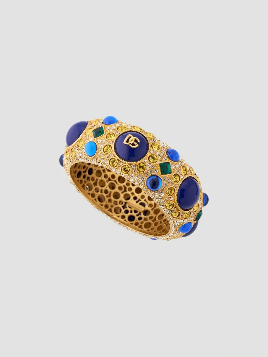 Dolce & Gabbana Women's Carretto Goldtone & Glass Crystal Bangle | Thumbnail 3 Dolce & Gabbana Women's Carretto Goldtone & Glass Crystal Bangle | Thumbnail 3