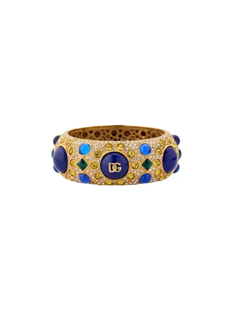 Women's Carretto Goldtone & Glass Crystal Bangle Women's Carretto Goldtone & Glass Crystal Bangle