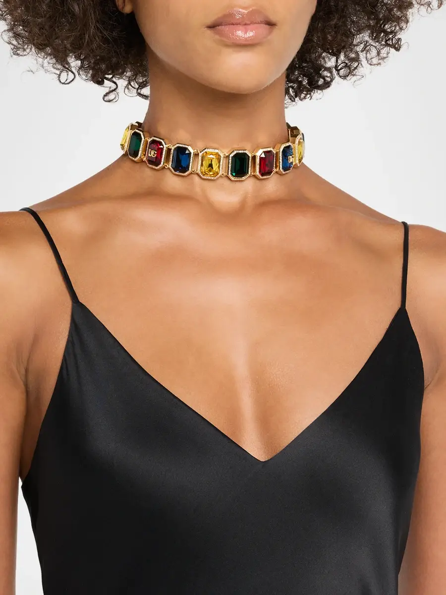 Dolce & Gabbana Women's Carretto Goldtone & Glass Crystal Necklace | Thumbnail 2 Dolce & Gabbana Women's Carretto Goldtone & Glass Crystal Necklace | Thumbnail 2