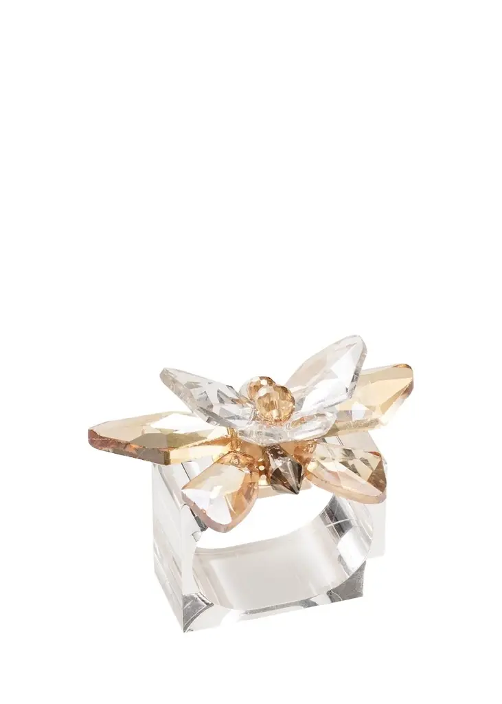 Kim Seybert Glasswing Napkin Rings, Set of 4